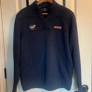 Men's Vineyard Vines Ohio quarter zip fleece fleece sweatshirt Size medium